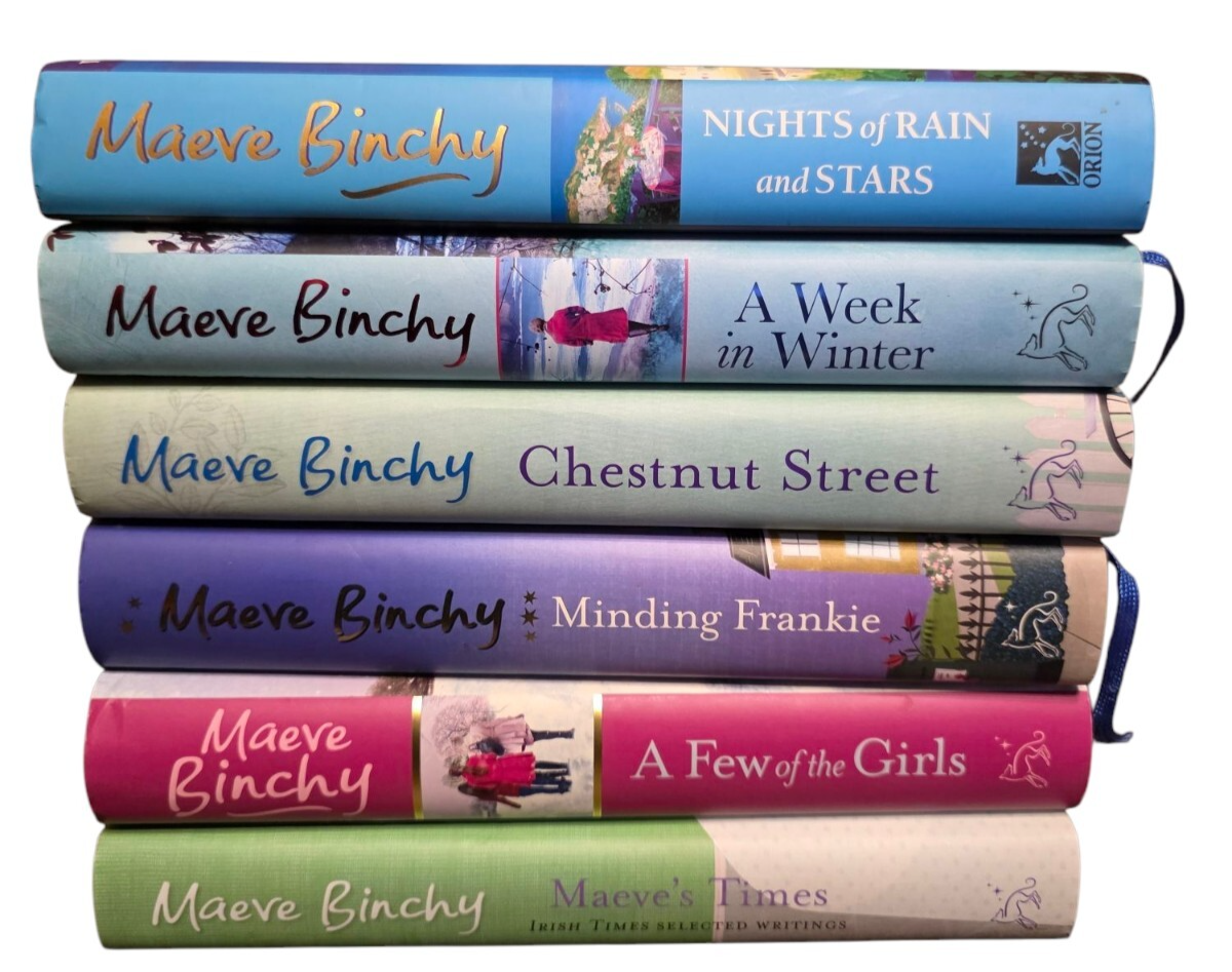 6 x Maeve Binchy Hardback Book Bundle Night of Rain and Stars Etc