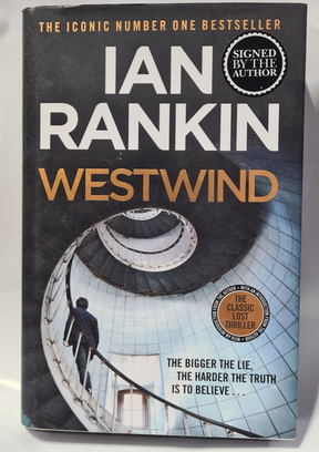 Ian Rankin Westwind - Hardback Waterstones Signed 1st Edition & Black edges 2019