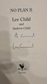 Lee & Andrew Child, No Plan B Hardback Book Authors Signed Book with Red Edges