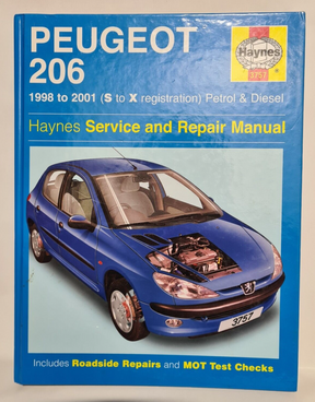 PEUGEOT 206 HAYNES CAR MANUAL 1998 to 2001 petrol & diesel - Pre-Owned