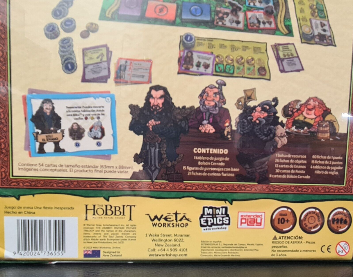 SPANISH VERSION - The Hobbit An Unexpected Party Board game WETA Workshop SEALED