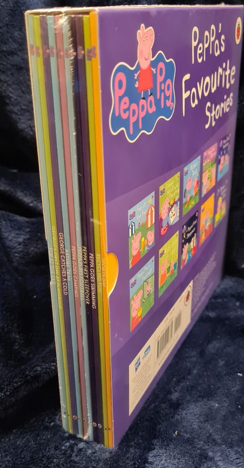Peppa Pigs Favourite Stories 10 Paperback Book Collection with Slipcase & Sealed