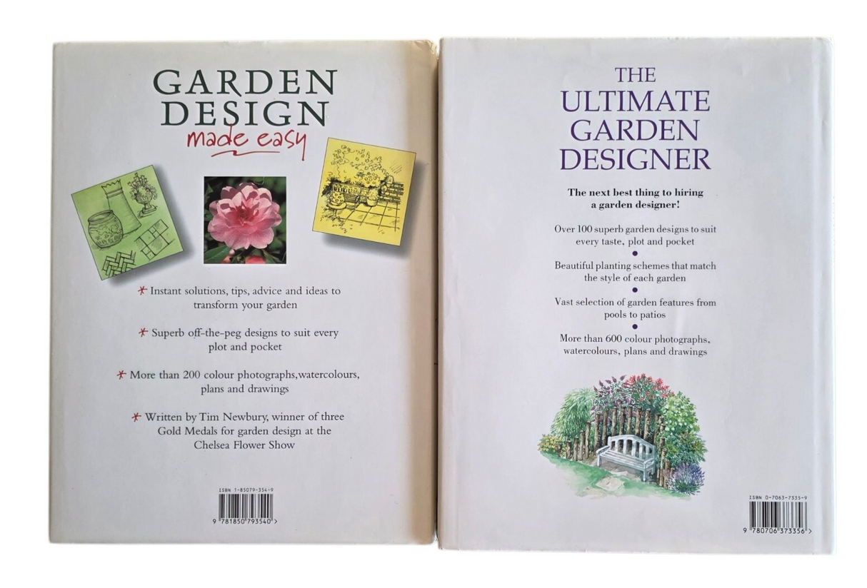 The Ultimate Garden Designer & Made Easy By Tim Newbury Hardback Bundle