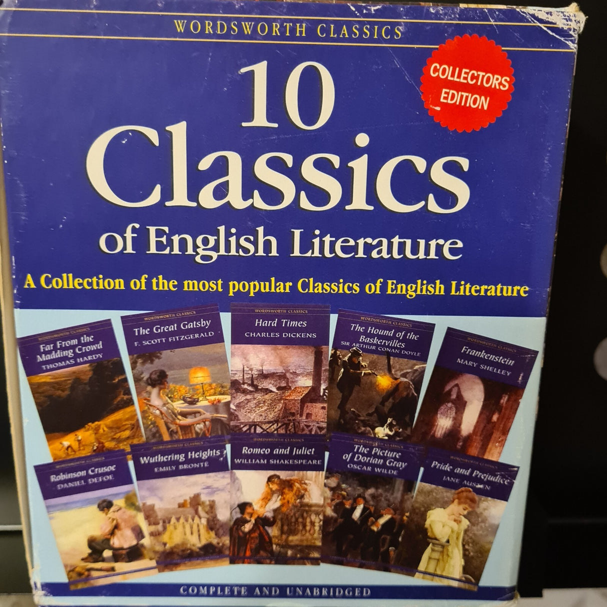 Wordsworth Classics 10 Book Paperback Boxset Pre-Owned