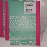 4 x  Paperchase A5 Hardback floral Notebooks Ruled 152 pages 100gsm - New