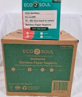 ECO SOUL 100% Bamboo Premium 3 Ply Paper Napkins x 1000 - Brand New