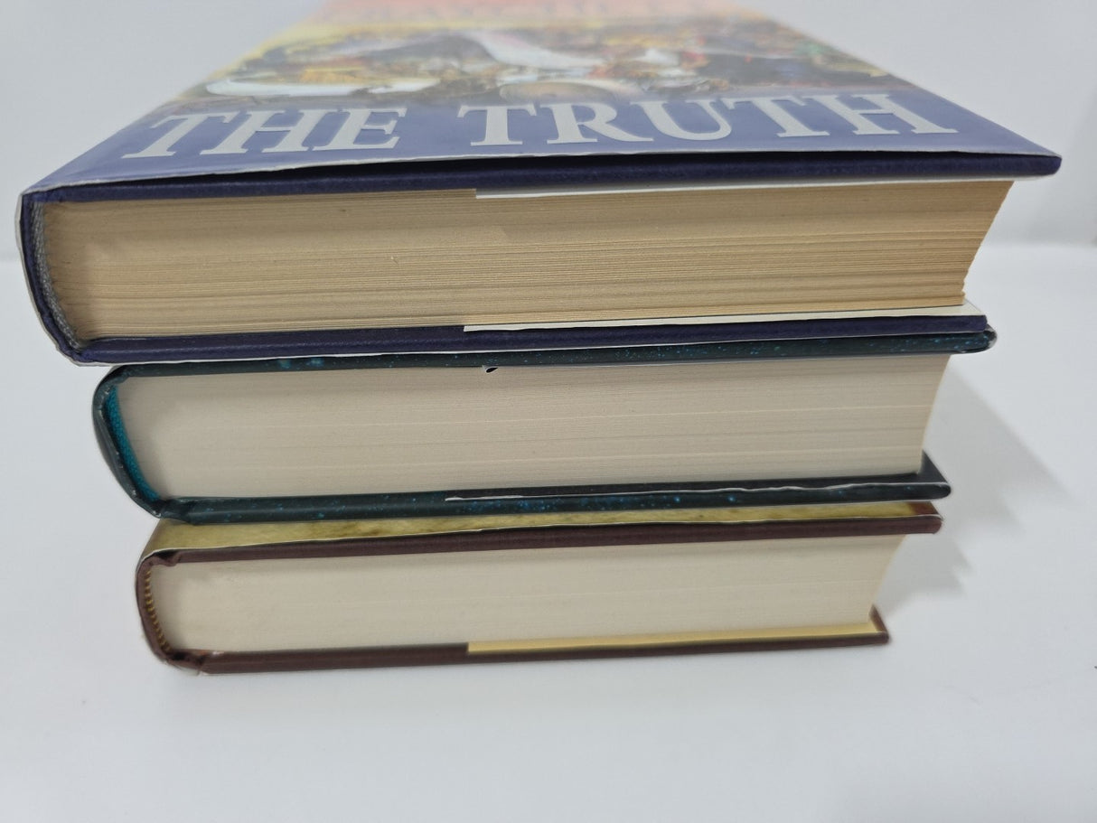 Terry Pratchett Book Bundle hardback x 3 The Truth, Unseen Academicals +