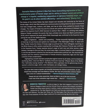 Good and Mad The Revolutionary Power of Women's Anger by Rebecca Traister