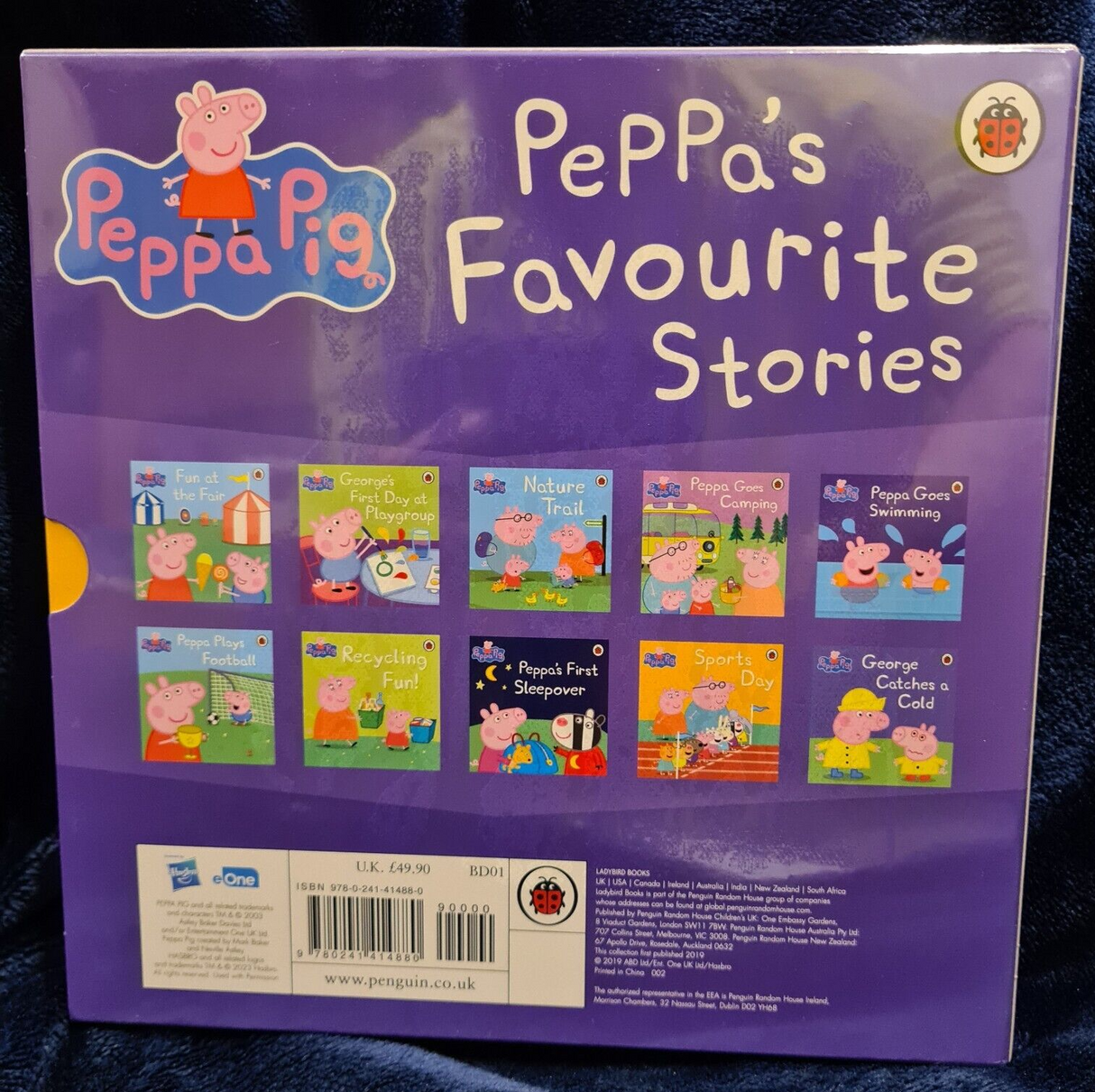 Peppa Pigs Favourite Stories 10 Paperback Book Collection with Slipcase & Sealed