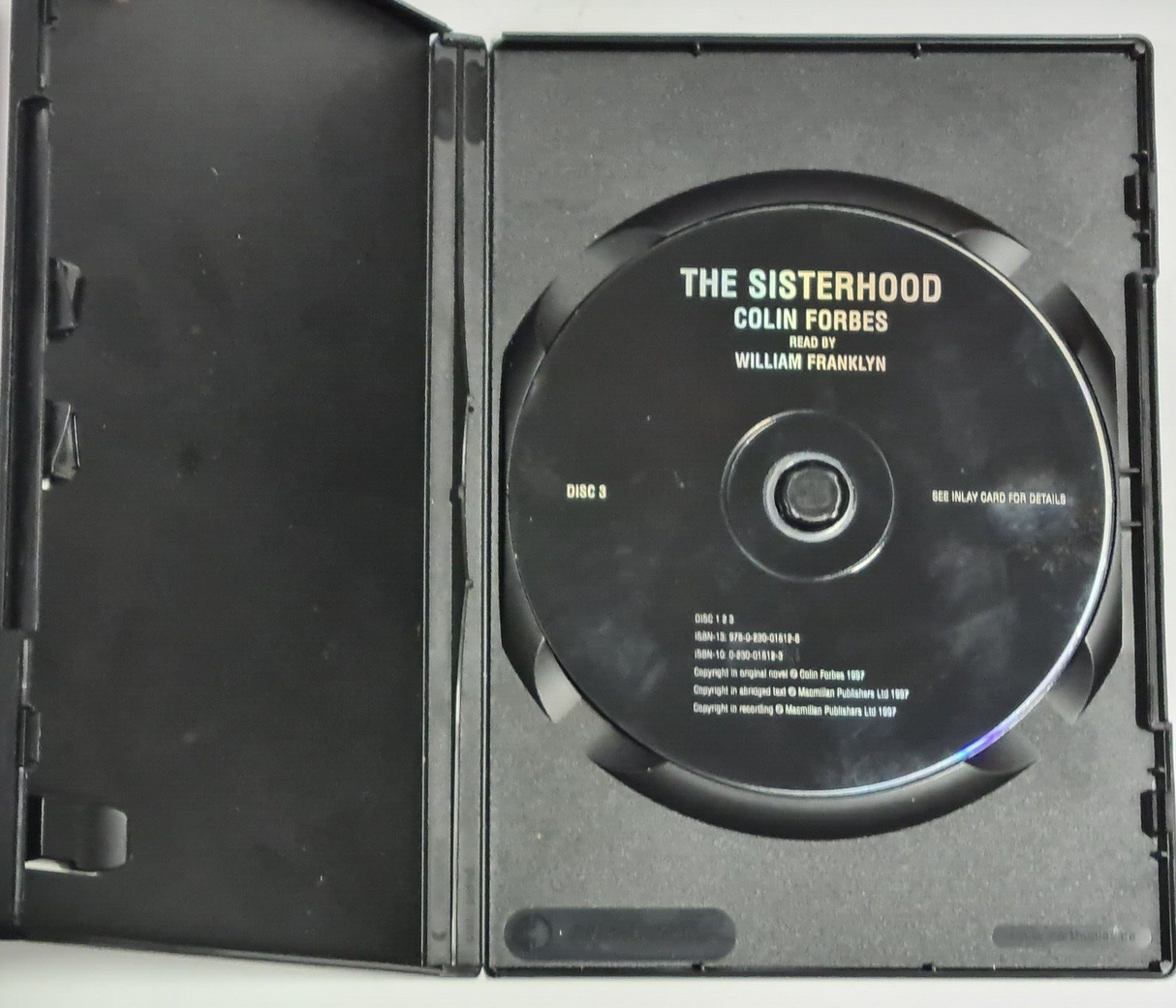 Colin Forbes The Sisterhood - 3 Disc Audio Book CD - Pre-Owned