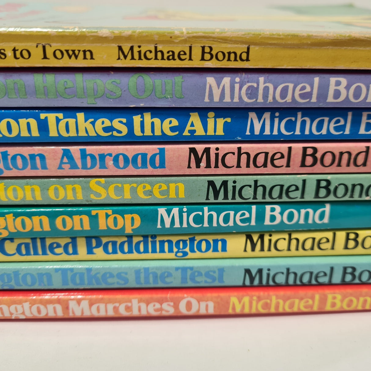 9 x Vintage Paddington Paperback Books By Michael Bond Publised by Young Lions
