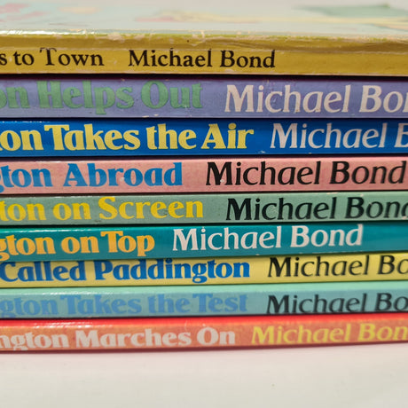 9 x Vintage Paddington Paperback Books By Michael Bond Publised by Young Lions