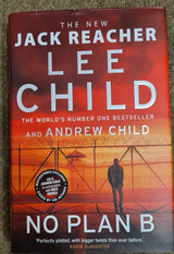 Lee & Andrew Child, No Plan B Hardback Book Authors Signed Book with Red Edges