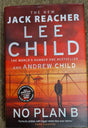 Lee & Andrew Child, No Plan B Hardback Book Authors Signed Book with Red Edges