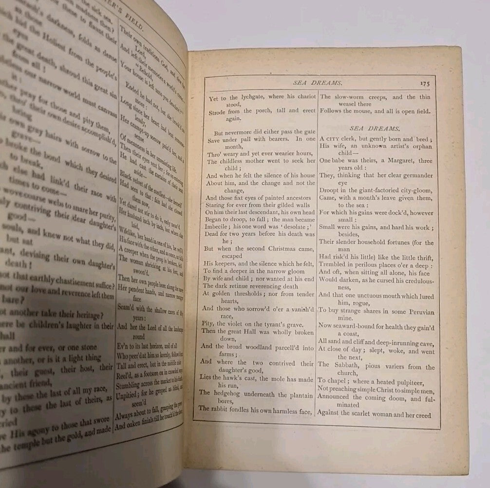 Tennyson's Works 1882 Kegan Paul Trench Antiquarian Hardback Poetry - Poor Cond