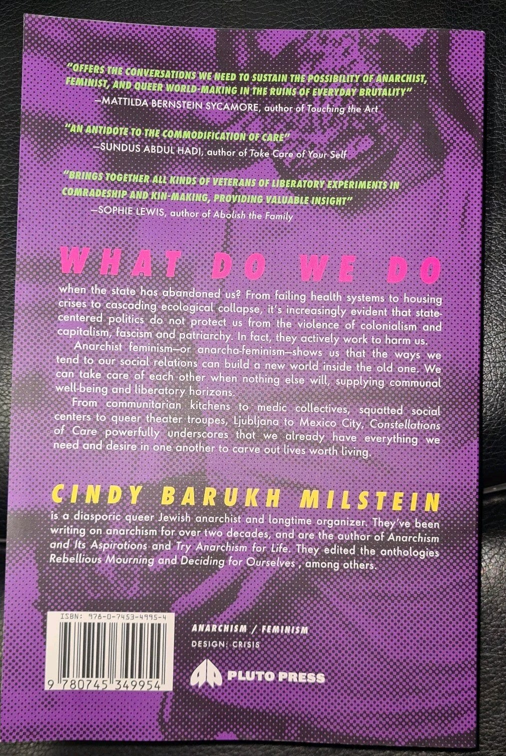 Constellations of Care Anarcha-Feminism in Practice Paperback by Milstein - NEW