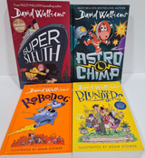 David Walliams Book Bundle 2 Hardbacks 2 Paperbacks Inc Robodog, Blunders - NEW