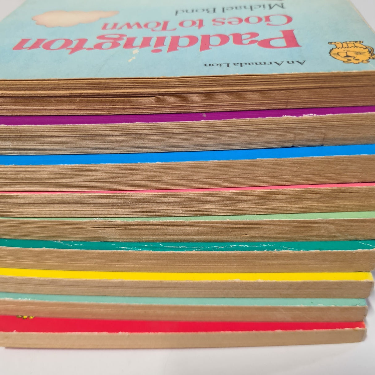 9 x Vintage Paddington Paperback Books By Michael Bond Publised by Young Lions