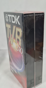 2 pack TDK TVR  240 / 4 Hour Video Cassette Tapes - New Old Stock
