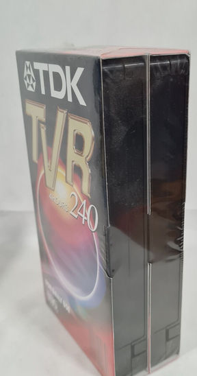 2 pack TDK TVR  240 / 4 Hour Video Cassette Tapes - New Old Stock