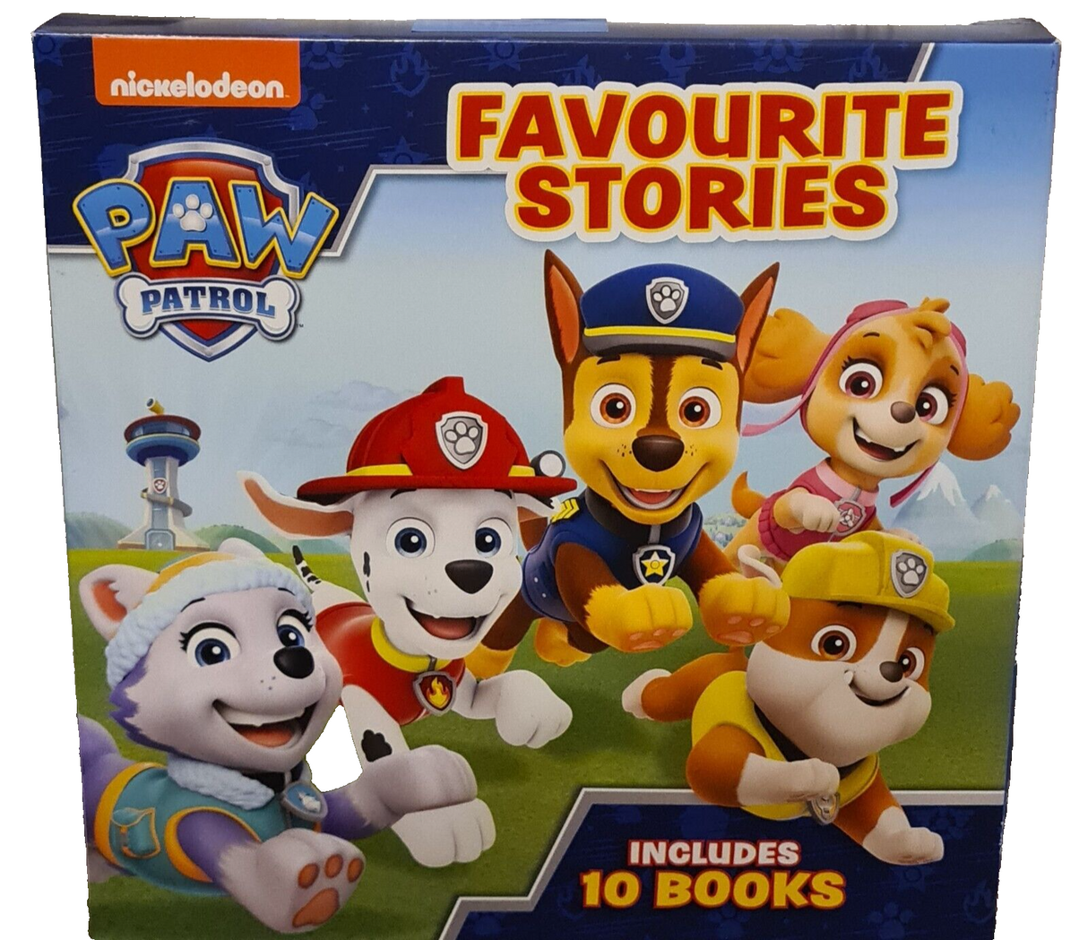Paw Patrol Favourite Stories 10 x Paperback Book Collection Box Set - Brand New
