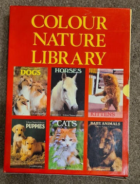 Colour Nature Library Boxset 6Book Kittens Dogs Horses Cats Puppies Baby Animals