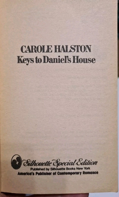 Keys to Daniel's House Paperback Carole Halston - Pre-Owned 