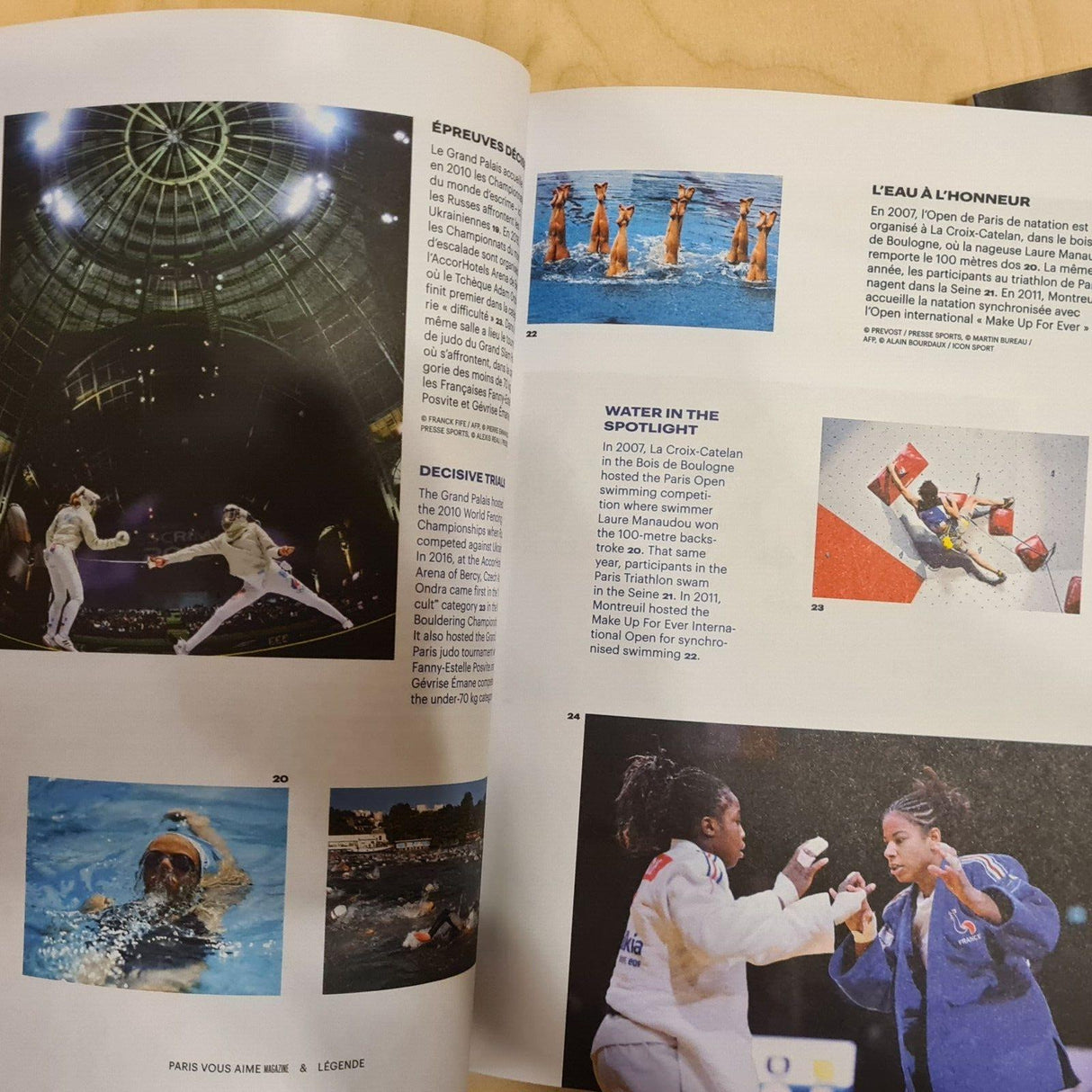 2 x Paris 2024 Olympic Editions - Paris Vous Aime Magazine Fencing & Judo Cover