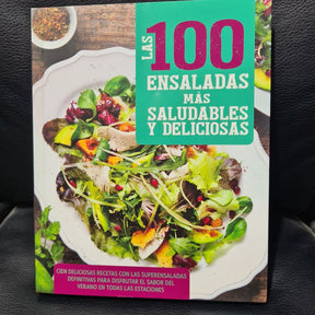 Las 100 Ensaladas Mas Saludables In Spanish - Salad Recipes - Brand New Book
