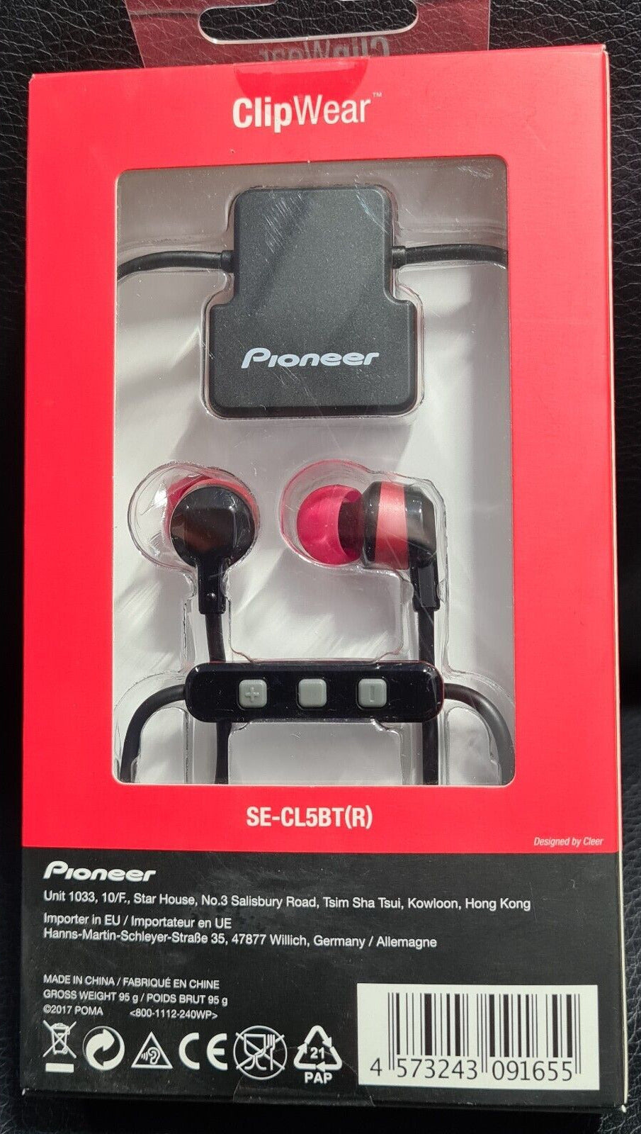 Pioneer SE- CL5BT-R In ear Bluetooth / BT / Ear / Headphones - RED - NEW SEALED