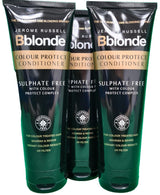 3 x Jerome Russell Bblonde Colour Protect Conditioner 250ml Sulphate Free "NEW"