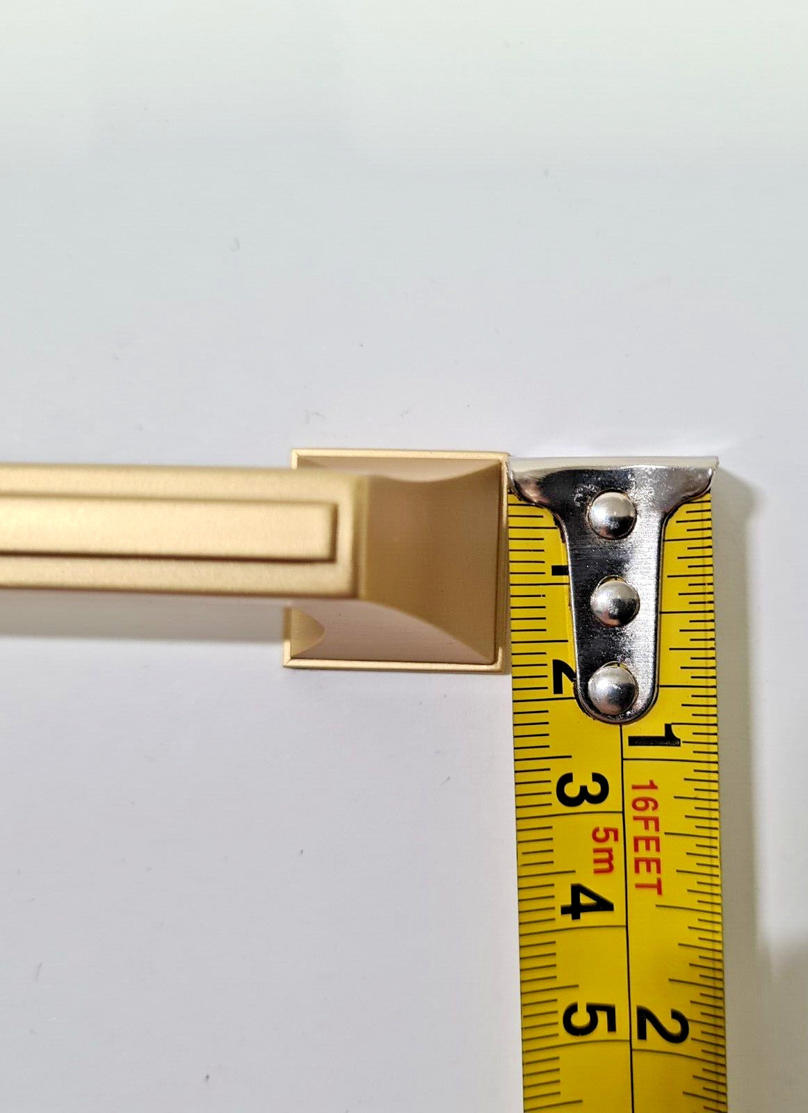 Metal 128mm Kitchen Cupboard Door Drawer Cabinet Square Bar Style in Handle Gold