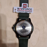 Naviforce Watch Waterproof Day Date Display Dark Green TPU Strap - Free Delivery