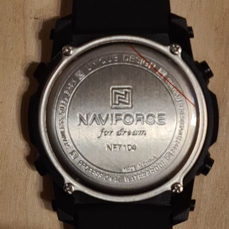 Naviforce Digital Sports Watch Black Silicone Strap Fashion Style Free Delivery