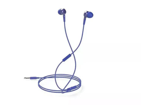 In Ear Earphones Headphones Cable 3.5mm Audio Jack - New Boxed - Mixx Blue