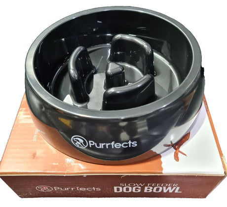 Slow Feeder Dog Small Bowl - Purrfects - About 14cm Wide x 4cm deep